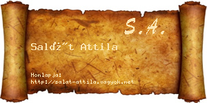 Salát Attila névjegykártya